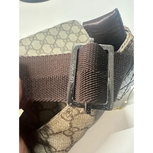 Gucci GG Monogram Messenger Bag Brown/Tan One Size - Picture 10 of 14